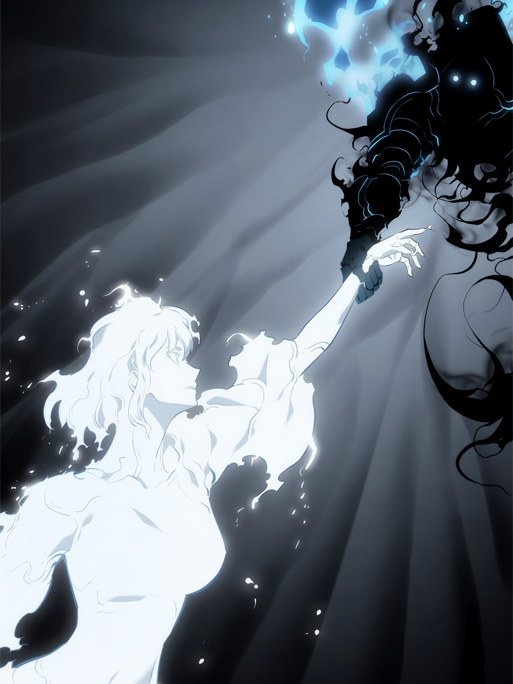 hình nền anime cha hae in và sung jin woo 