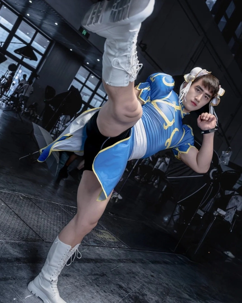 chun li cosplay black sexy