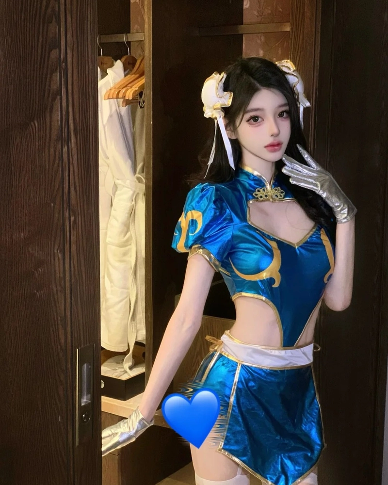 chun li cosplay bikini cute