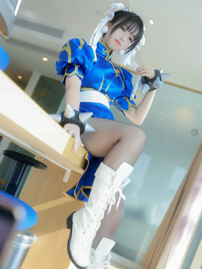 black chun li cosplay cực đẹp
