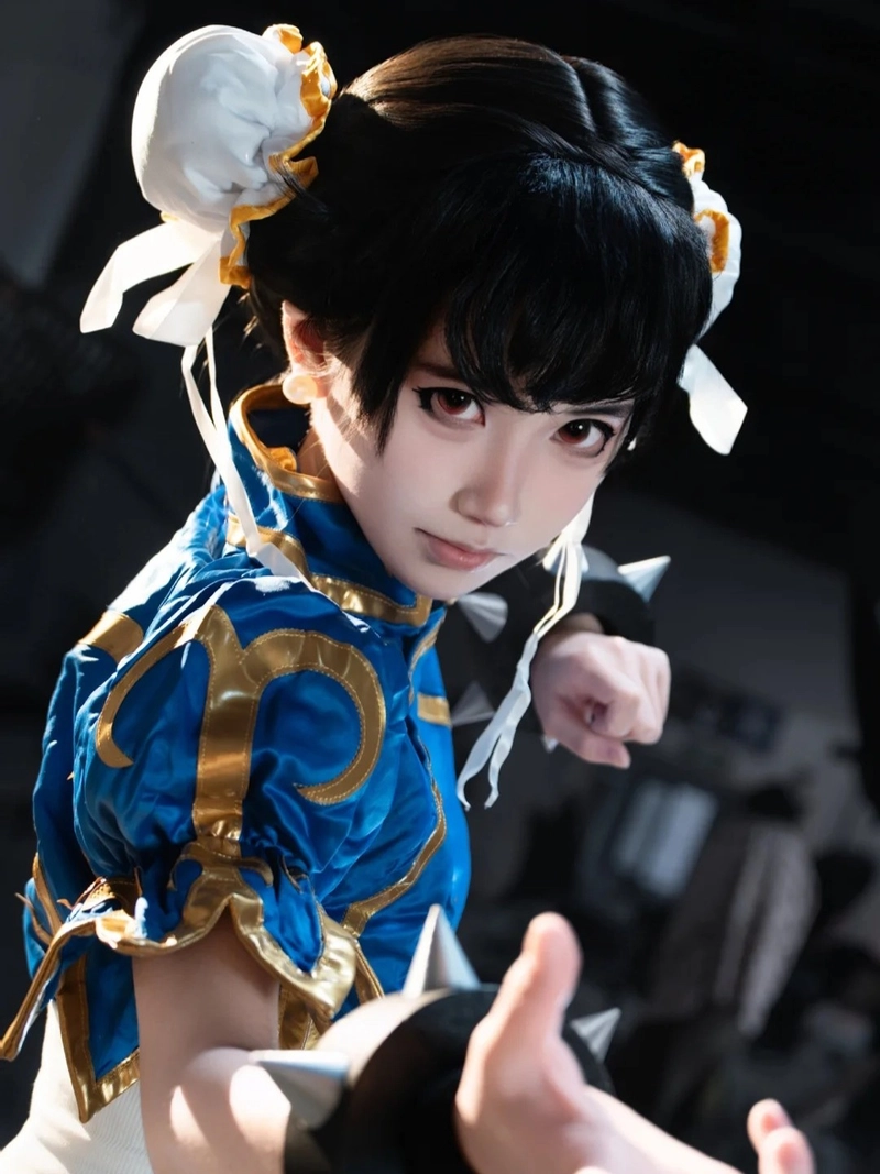 chun li cosplay black cực chất