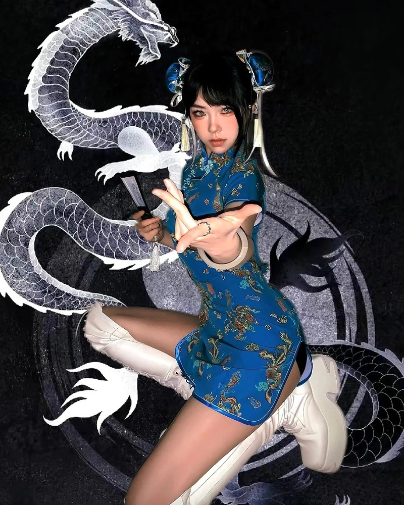chun li cosplay full hd