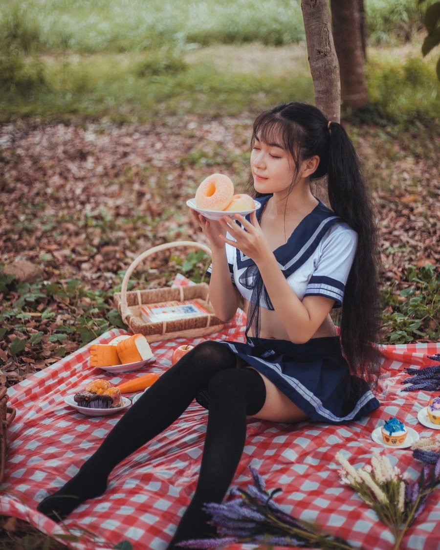 hình cosplay học sinh nhật bản