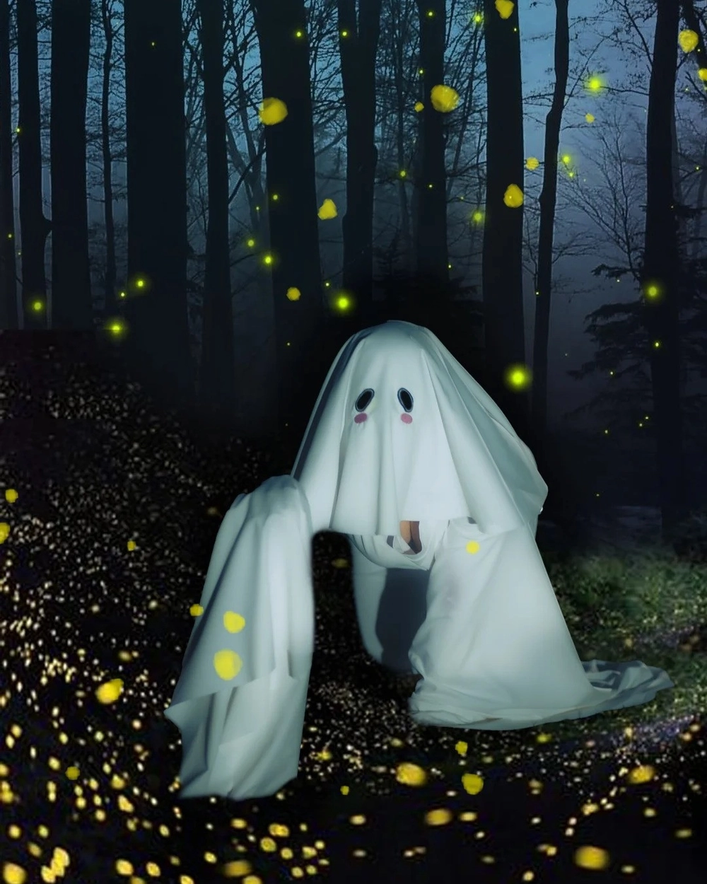 ảnh cosplay bé gái thành ma