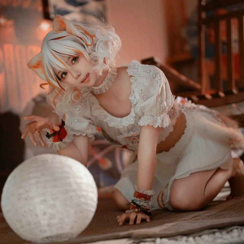 cosplay mèo đen phong cách anime