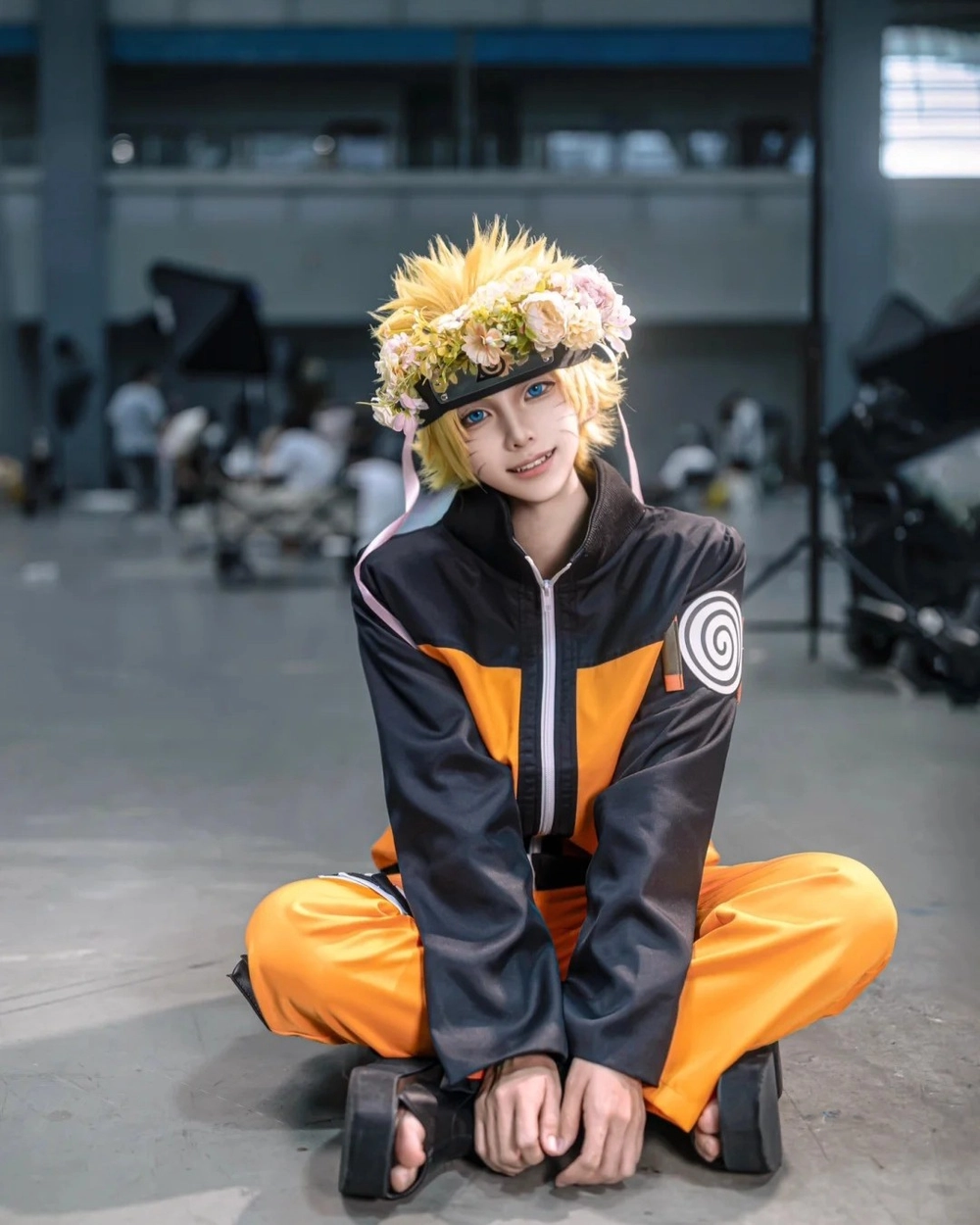 naruto cosplay naruto bộ đồ cam
