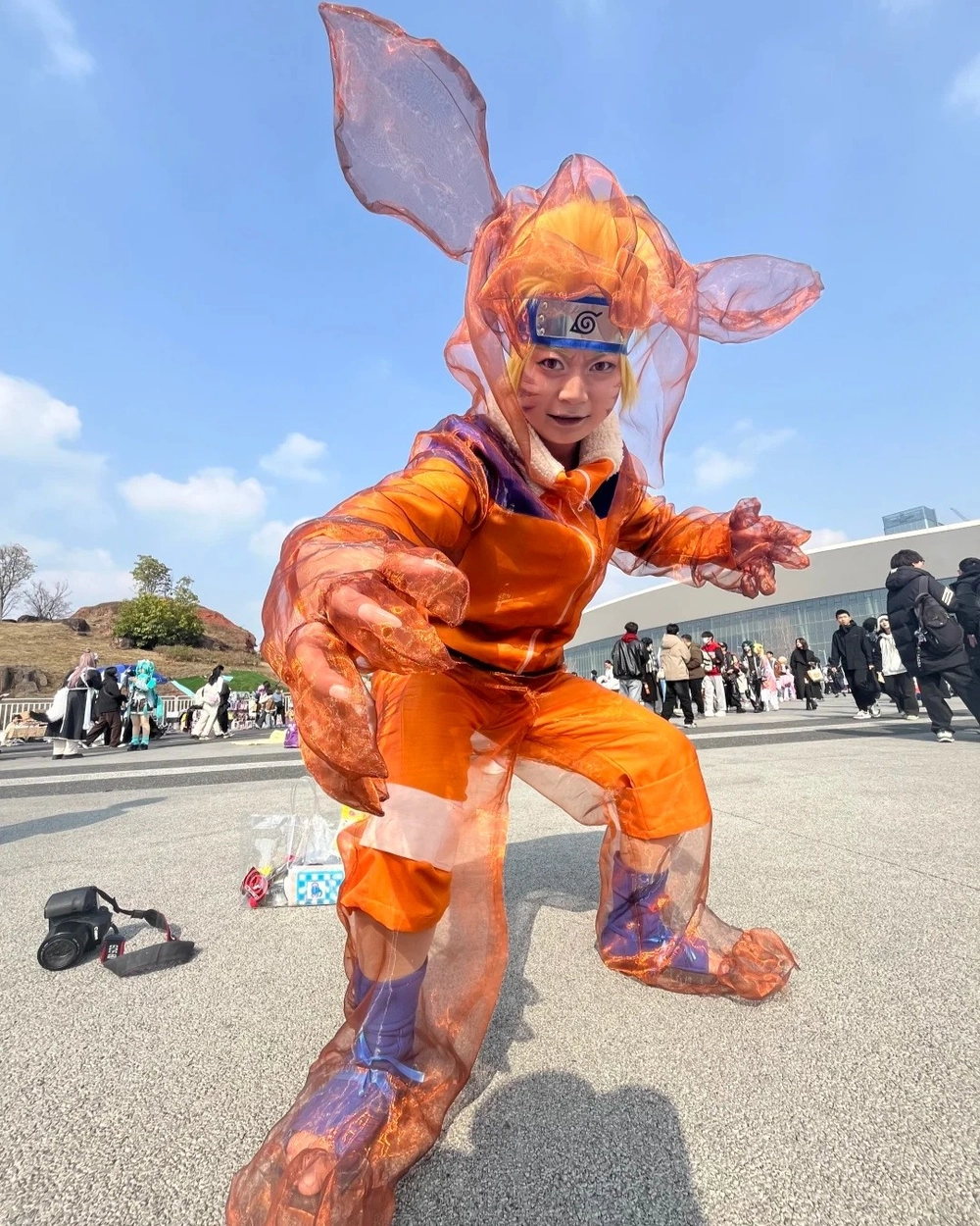 cosplay anime naruto ngoài trời
