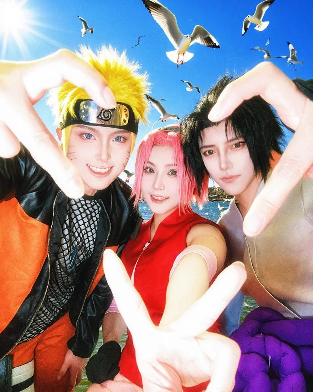 naruto cosplays nhóm nhân vật