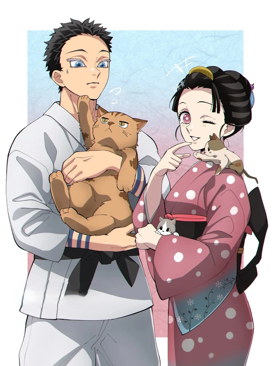 hình akaza x koyuki dễ thương