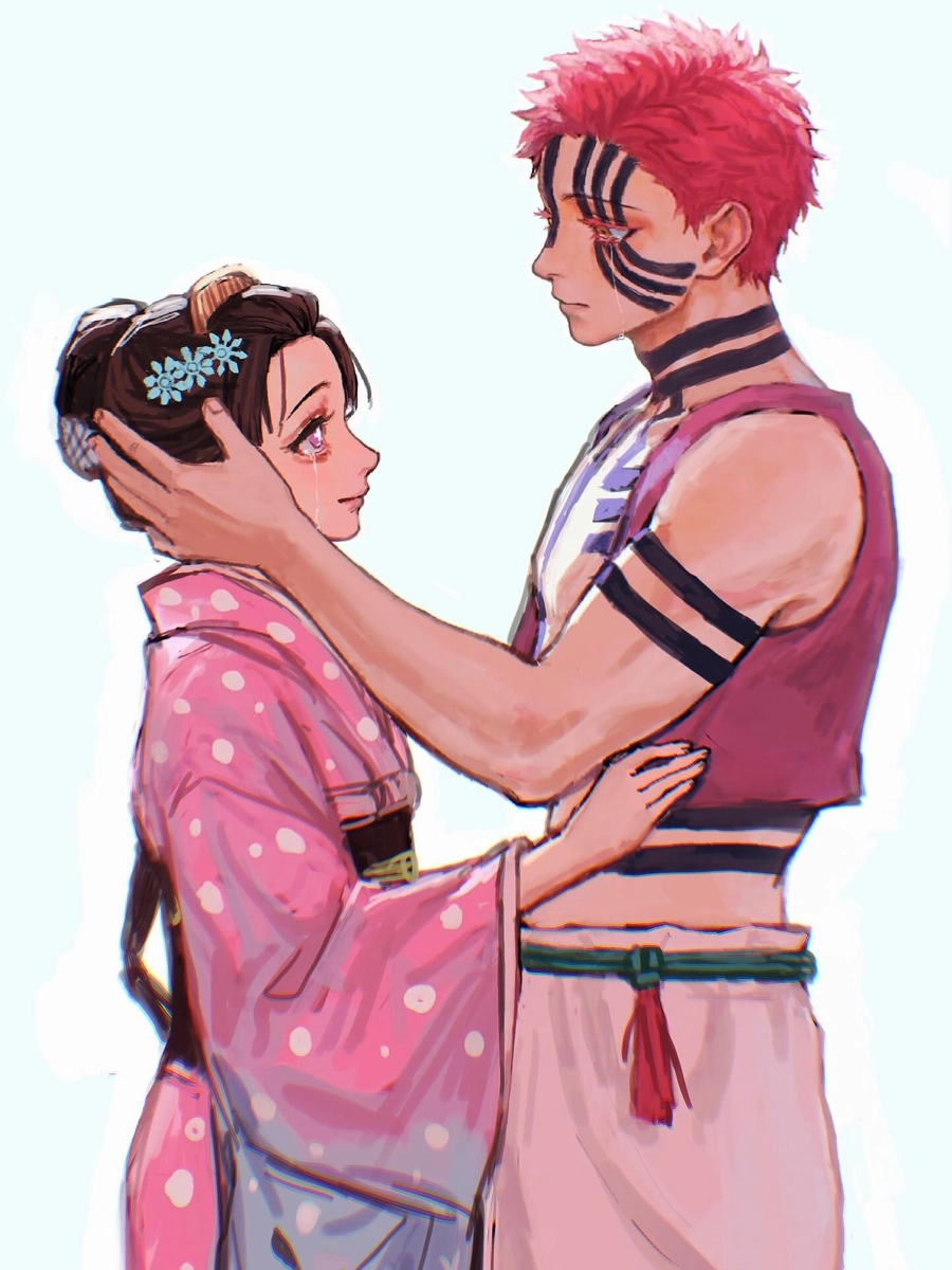 ảnh akaza và vợ tình cảm