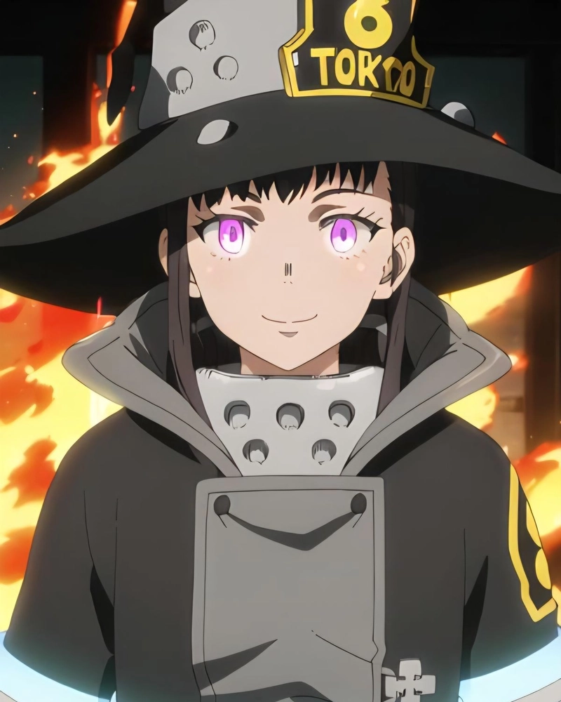 ảnh maki oze cute fire force