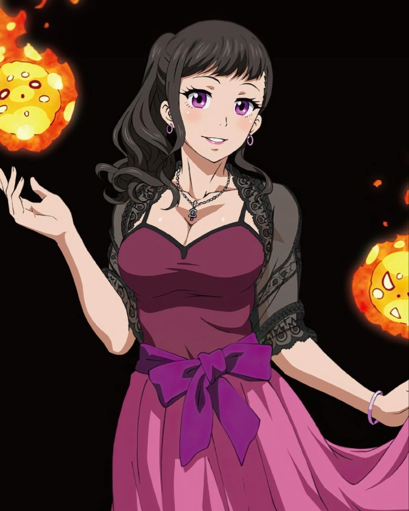 hình maki oze trong trận chiến fire force