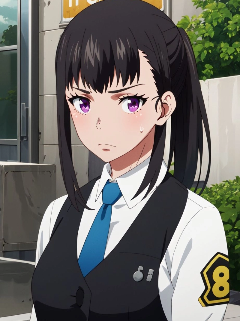 ảnh oze maki từ anime fire force