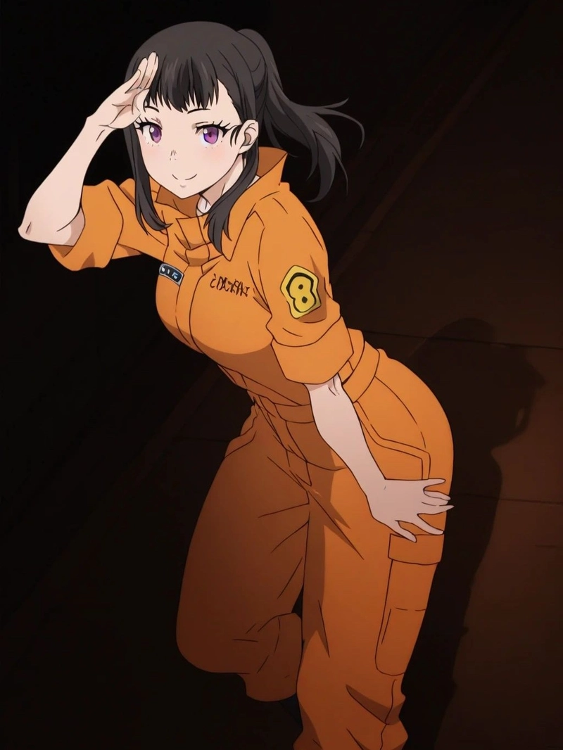 ảnh maki oze dễ thương trong fire force