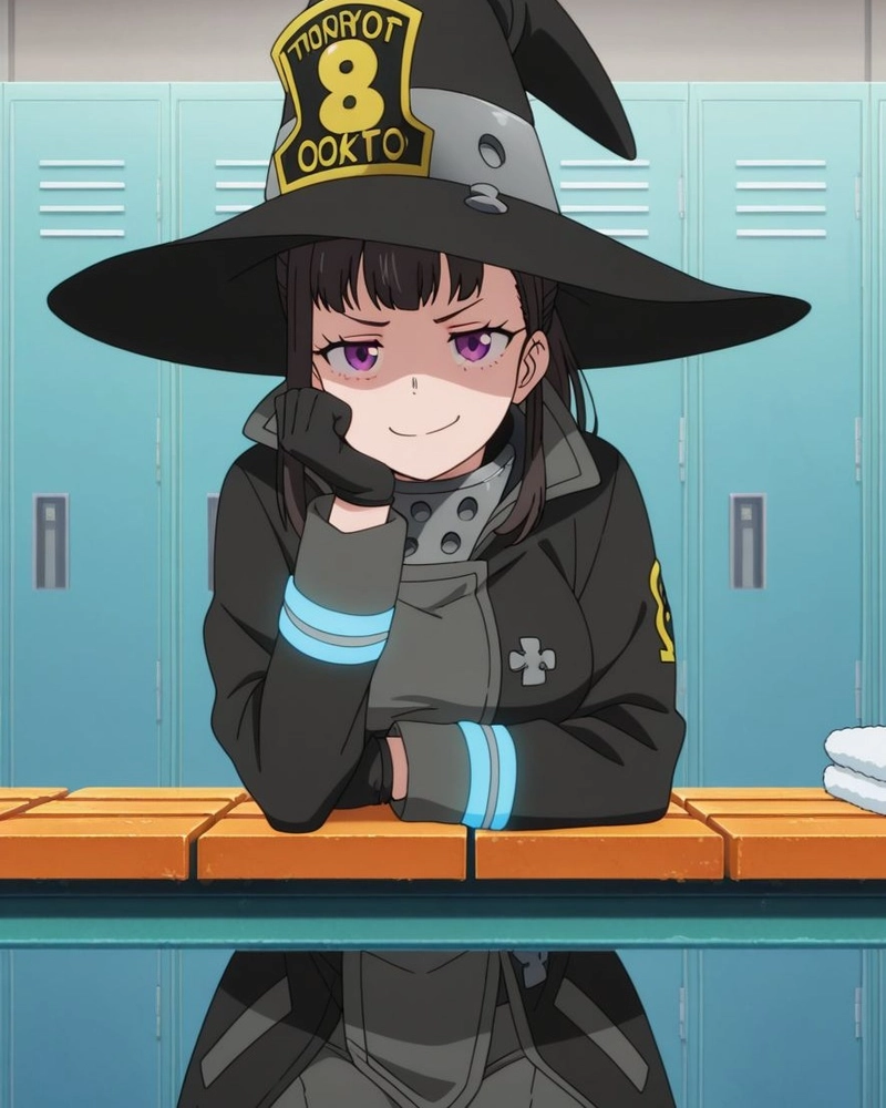 ảnh maki oze đội fire force