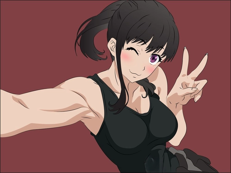 ảnh maki oze với vẻ đẹp mạnh mẽ