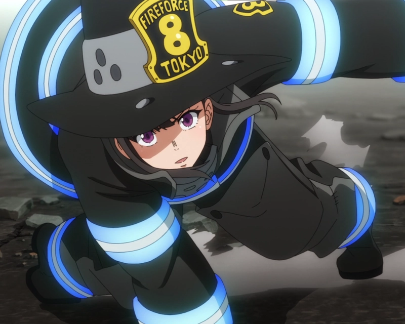 hình maki oze khi chiến đấu với quái vật