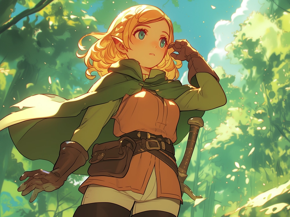 hình ảnh marcille trong dungeon meshi 