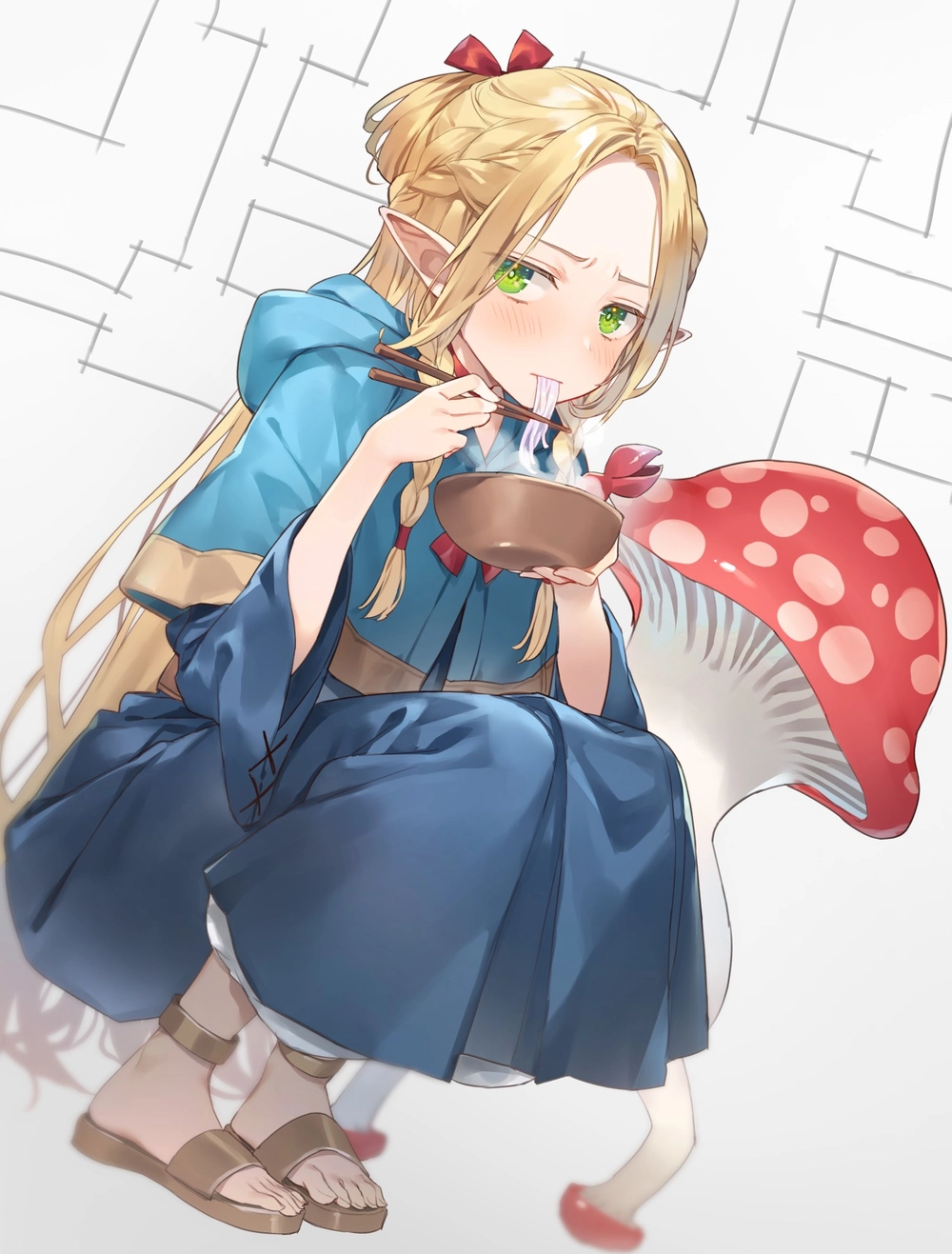 marcille trong anime dungeon meshi 