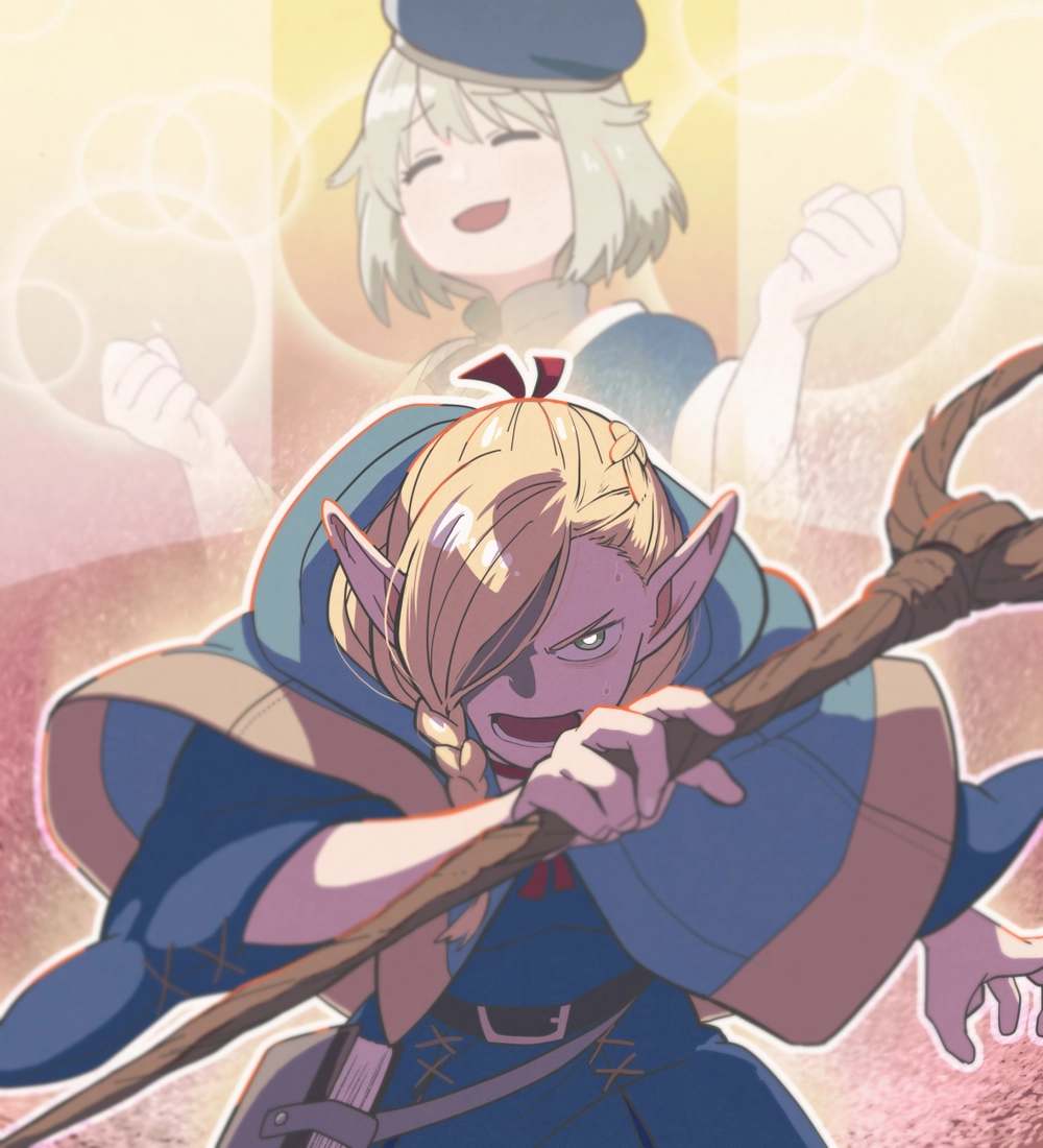 ảnh marcille trong anime dungeon meshi 