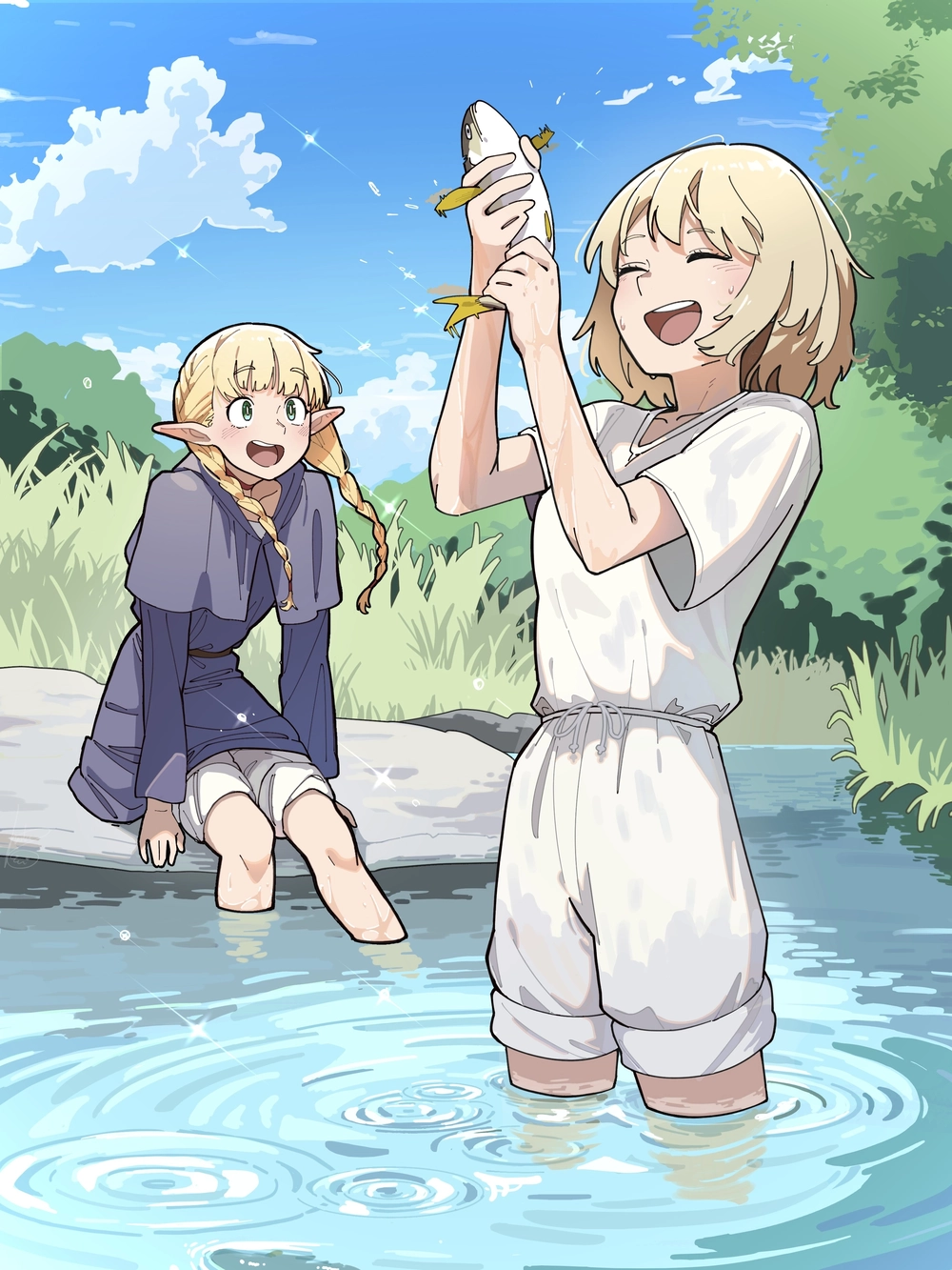 ảnh fanart falin và marcille mỹ vị hầm ngục 