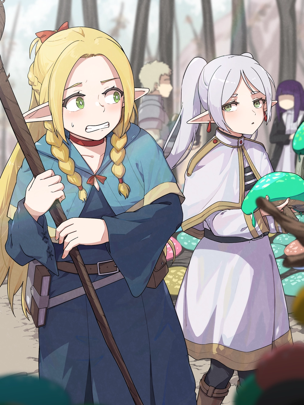 hình marcille dungeon meshi dễ thương 