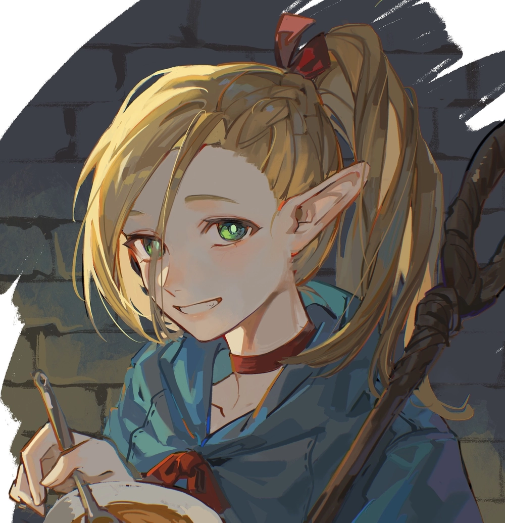 ảnh marcille tóc vàng dungeon meshi 
