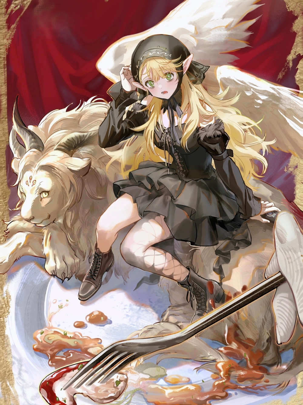 ảnh marcille tạo dáng anime 