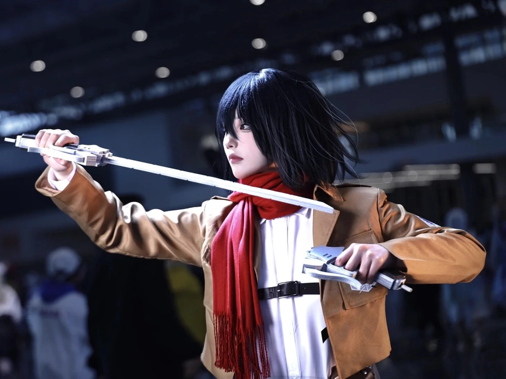 hình mikasa cosplay ngầu