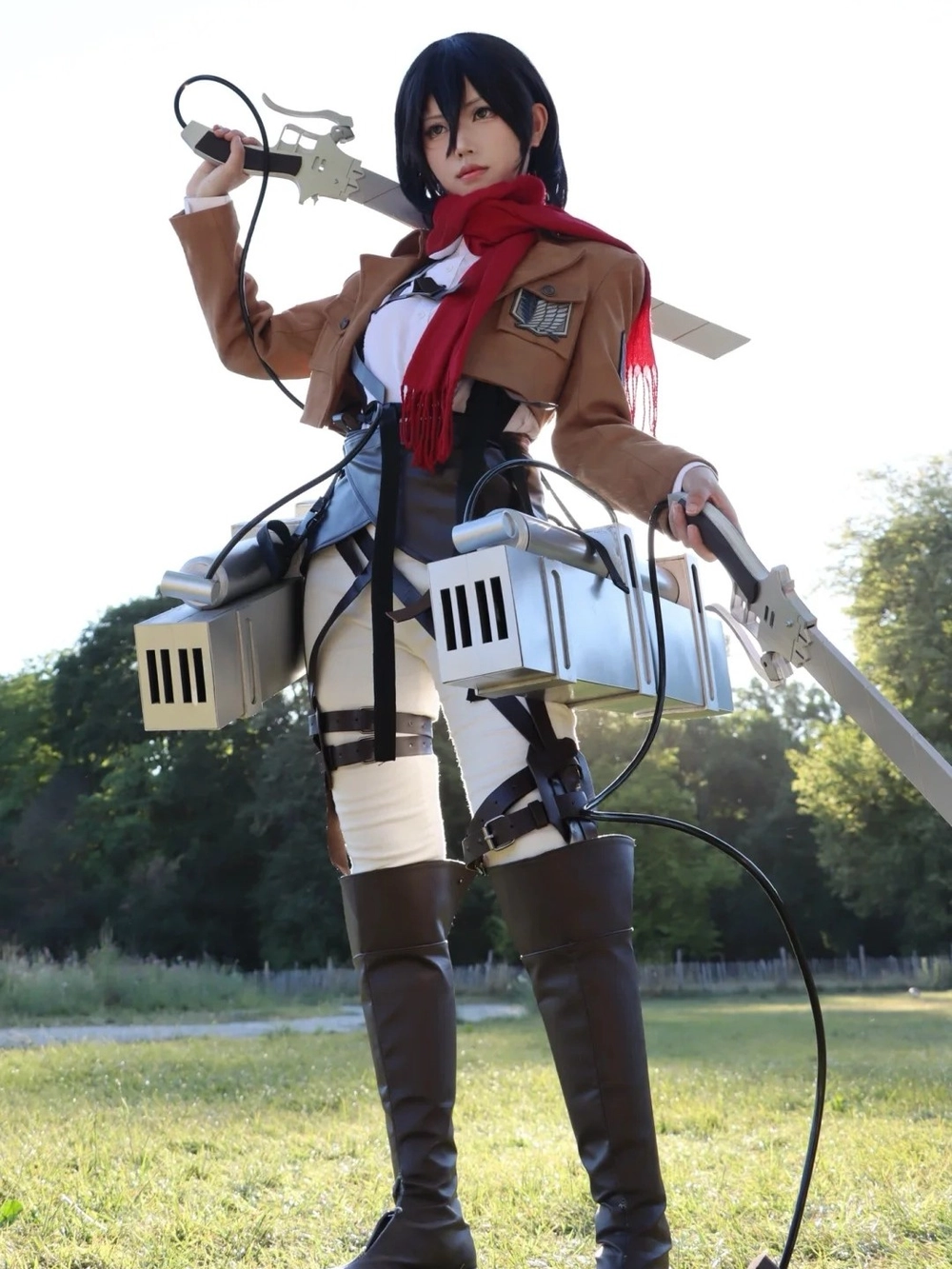cosplay mikasa anime chất