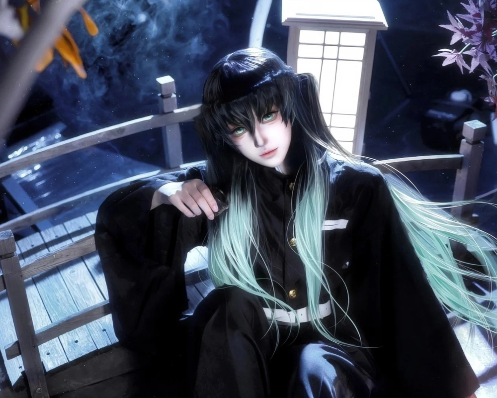 hình muichiro cosplay ấn tượng demon slayer