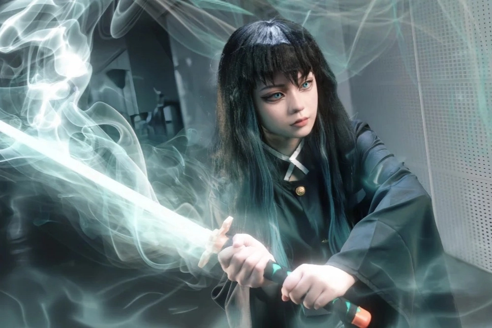 muichirou cosplay ngầu phong cách samurai