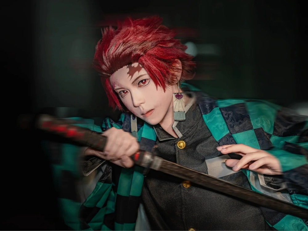 tanjiro cosplay ngầu đẹp 