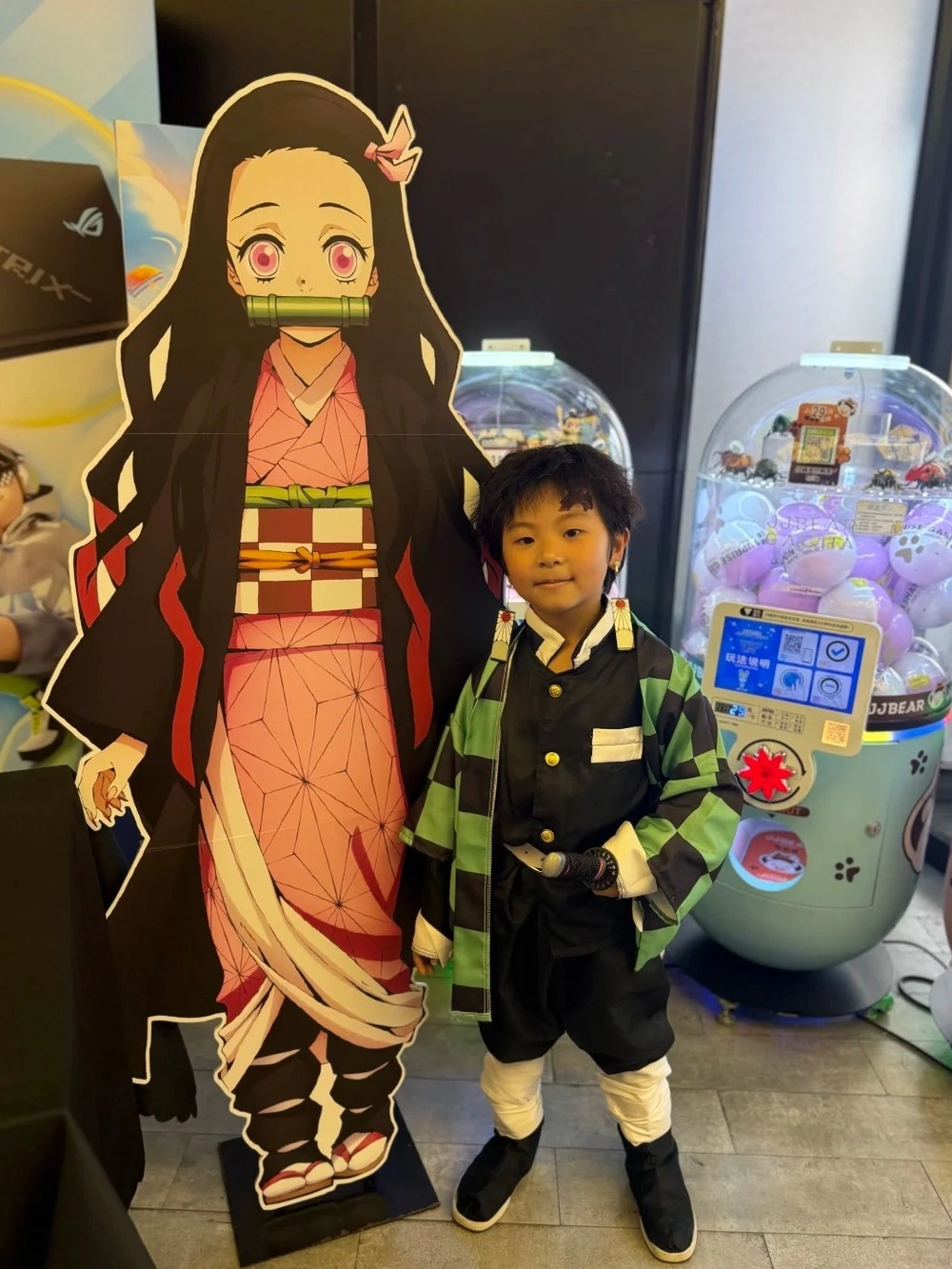 tanjiro cosplay cute ngọt ngào 
