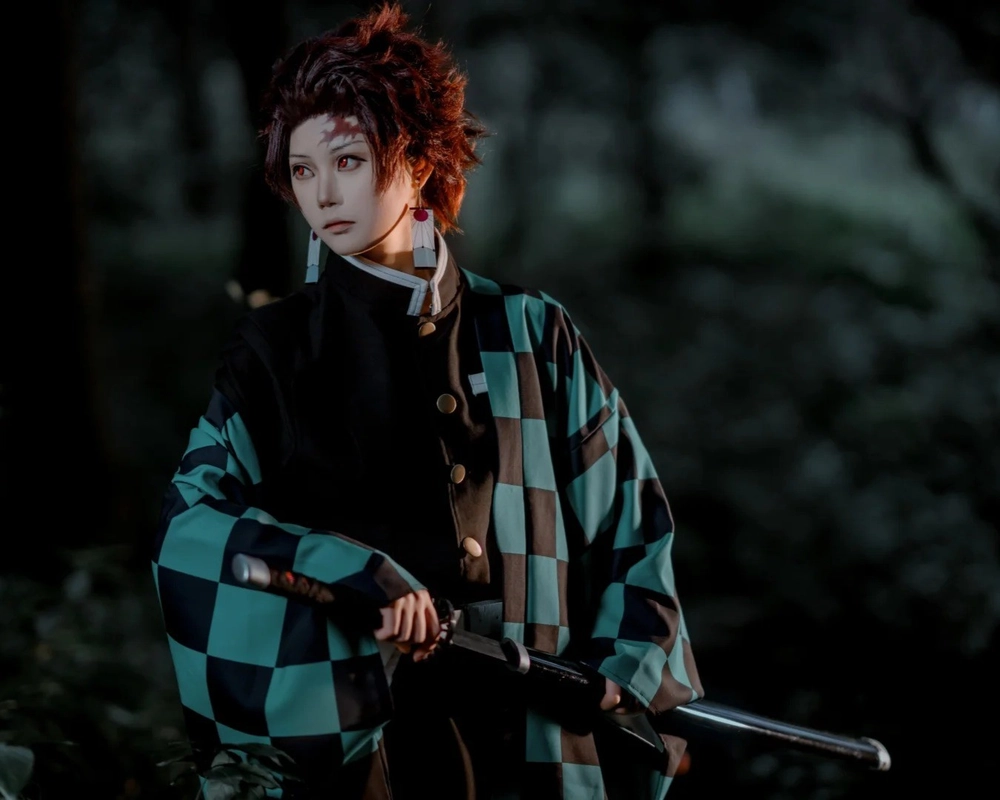 tanjiro cosplay cực dễ thương 
