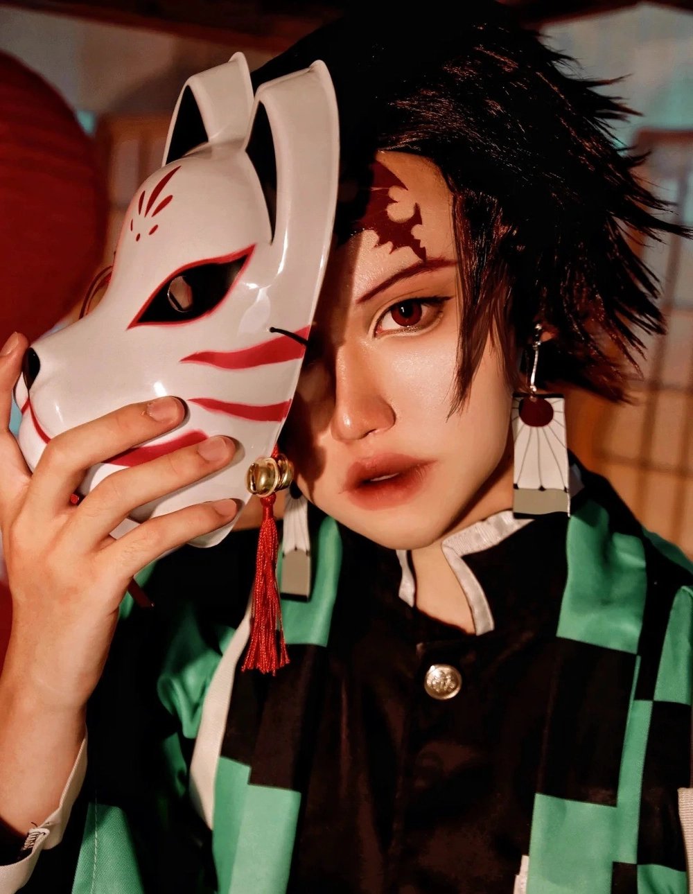cosplay tanjiro phong cách nhật 