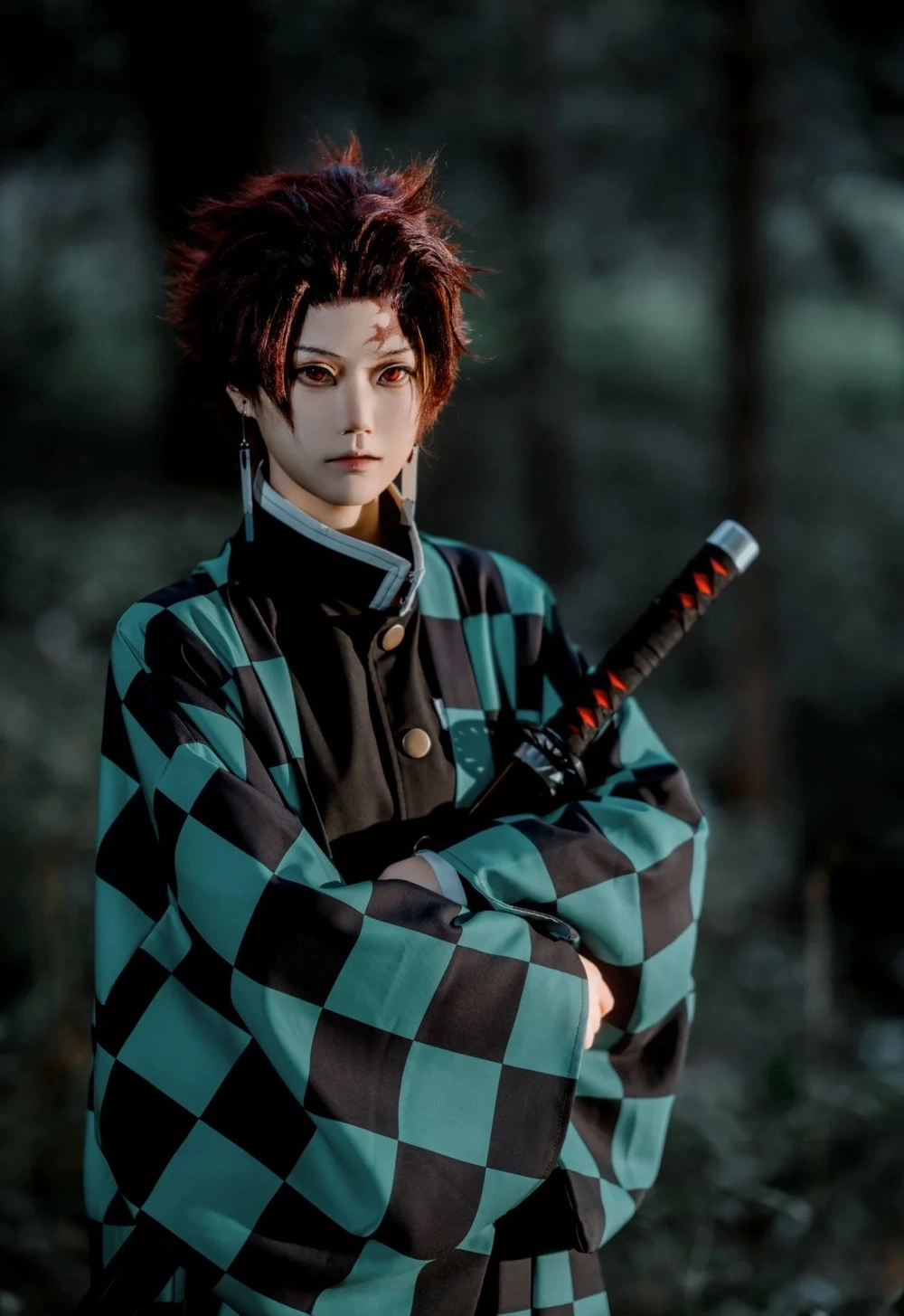 tanjiro kamado cosplay chuẩn phim 