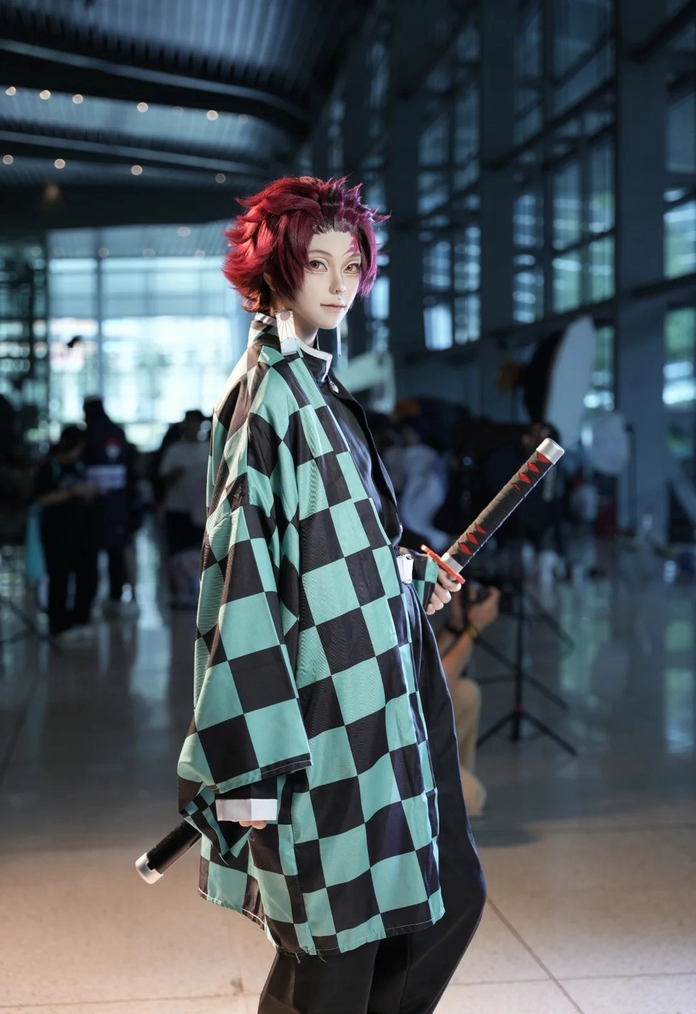 anime cosplay tanjiro dễ thương ngầu 