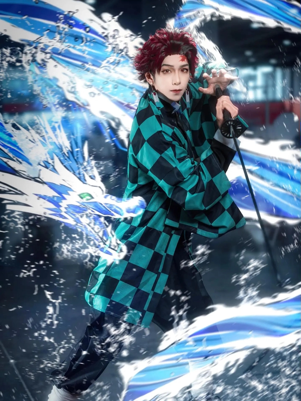 demon slayer tanjiro cosplay chuẩn 