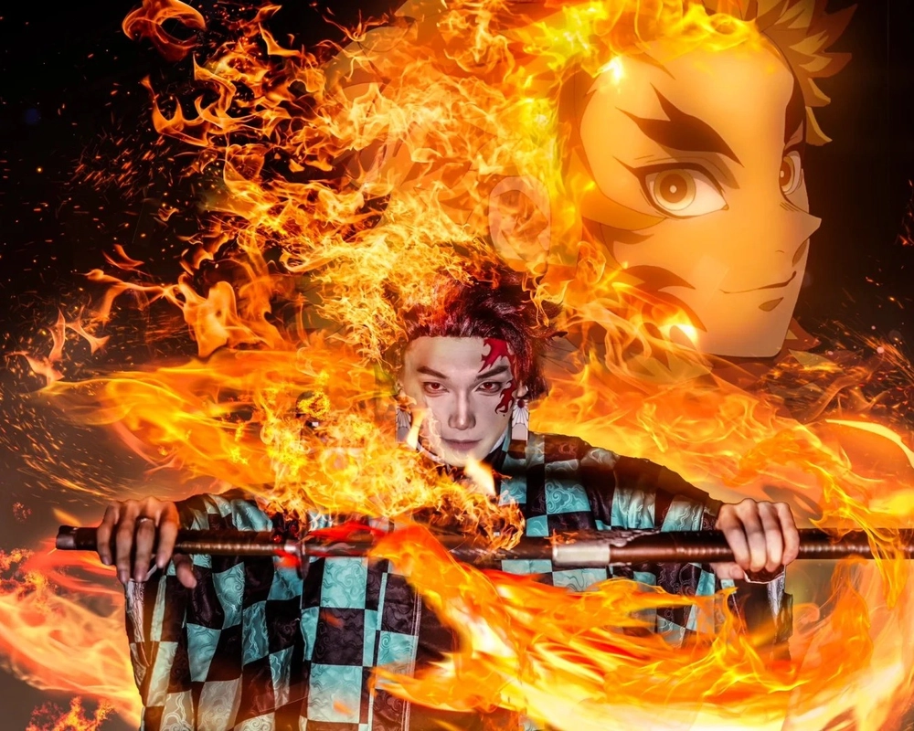 cosplay tanjiro cực ngầu chuẩn truyện 