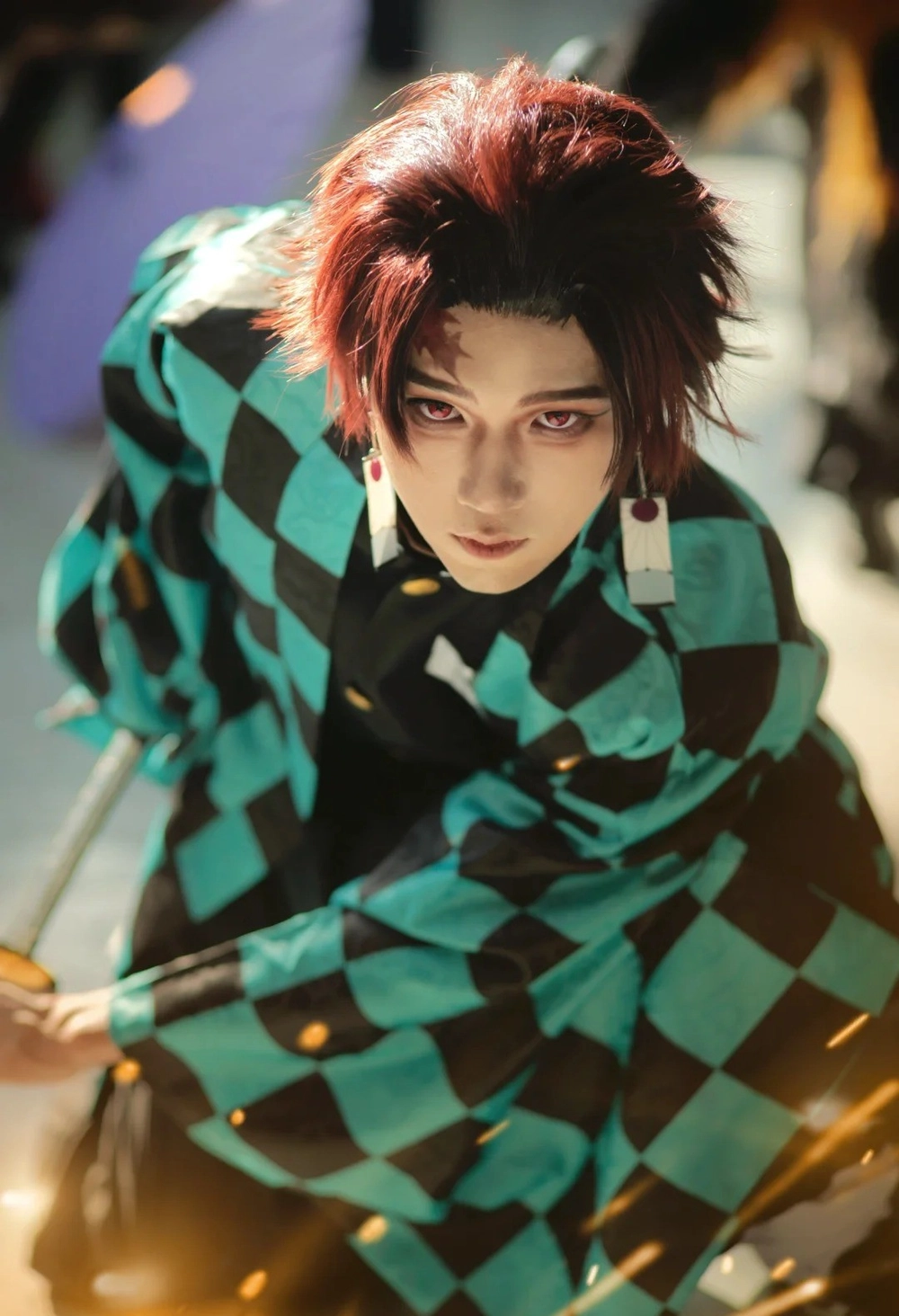 cosplay tanjiro ngầu phong cách chiến đấu 
