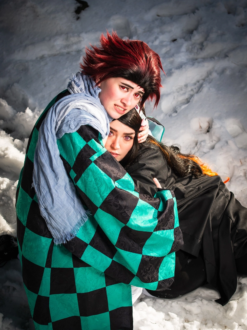 hình cosplay tanjiro và nezuko đẹp 