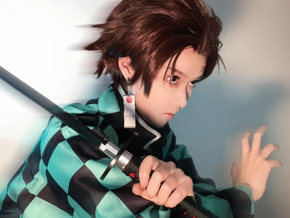 anime cosplay tanjiro cute 