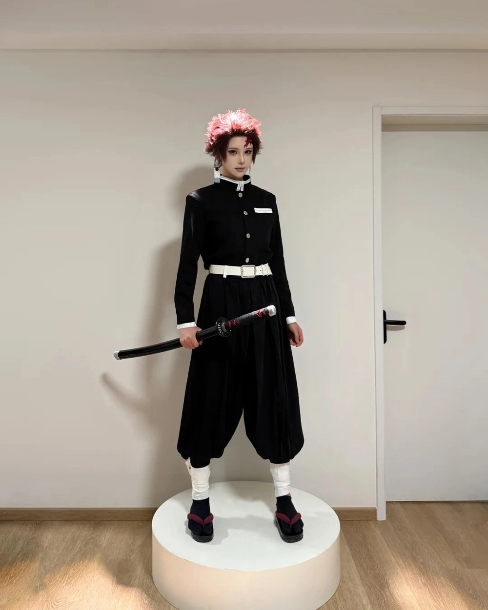 hình anime cosplay tanjiro cute đáng yêu 
