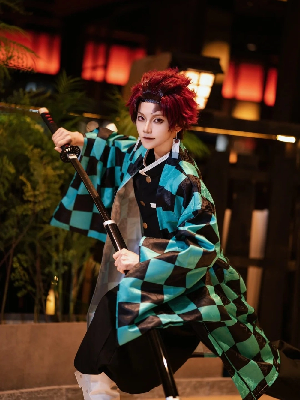 hình tanjiro cosplay demon slayer đẹp độc đáo 