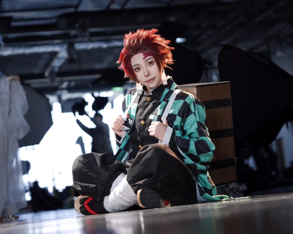 ảnh anime cosplay tanjiro đáng yêu hút mắt 