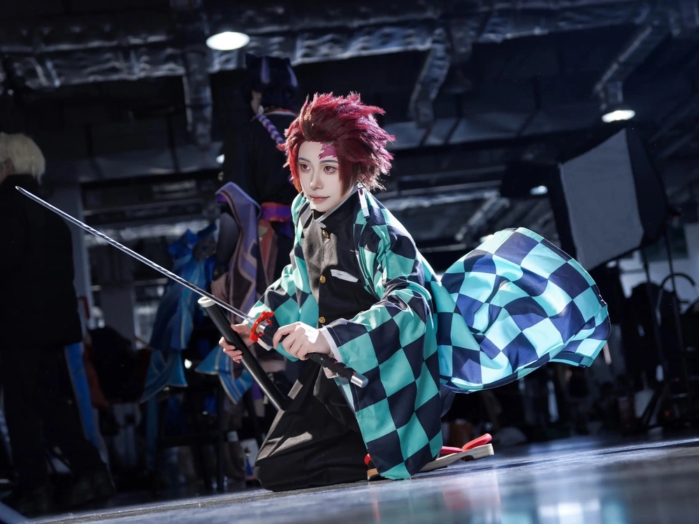 hình tanjiro cosplay demon phiên bản độc quyền 