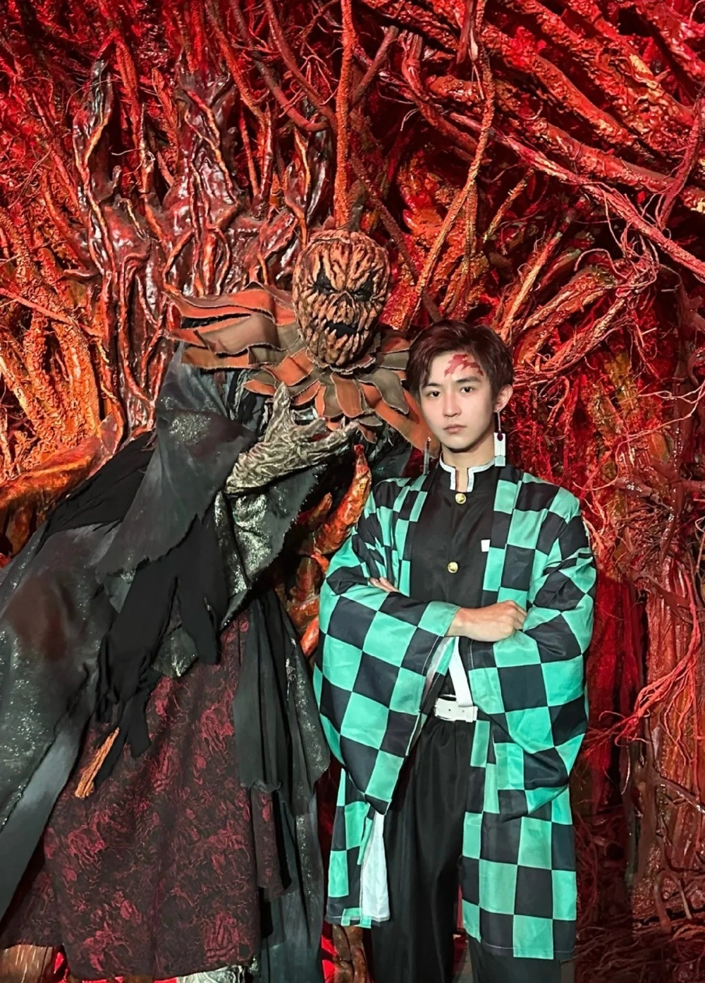 tanjiro cosplay demon slayer chất 