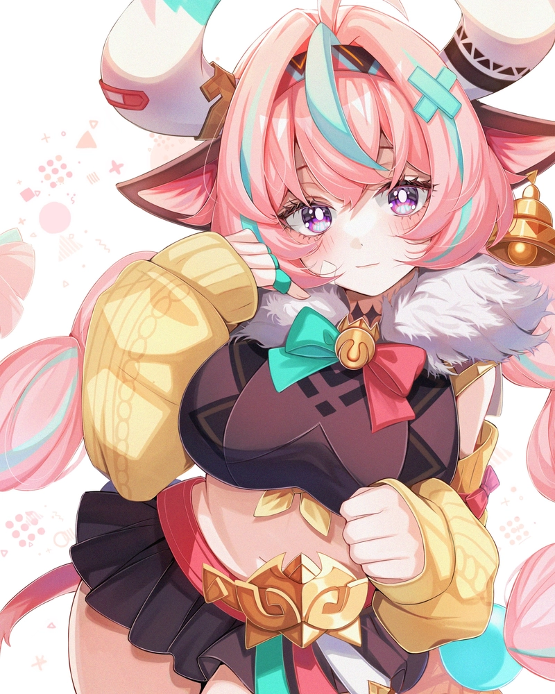 varesa genshin impact tạo dáng mạnh mẽ