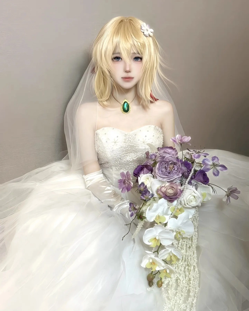 hình cosplay violet evergarden xinh đẹp